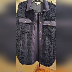 Sherpa shirt/jacket dark navy sz